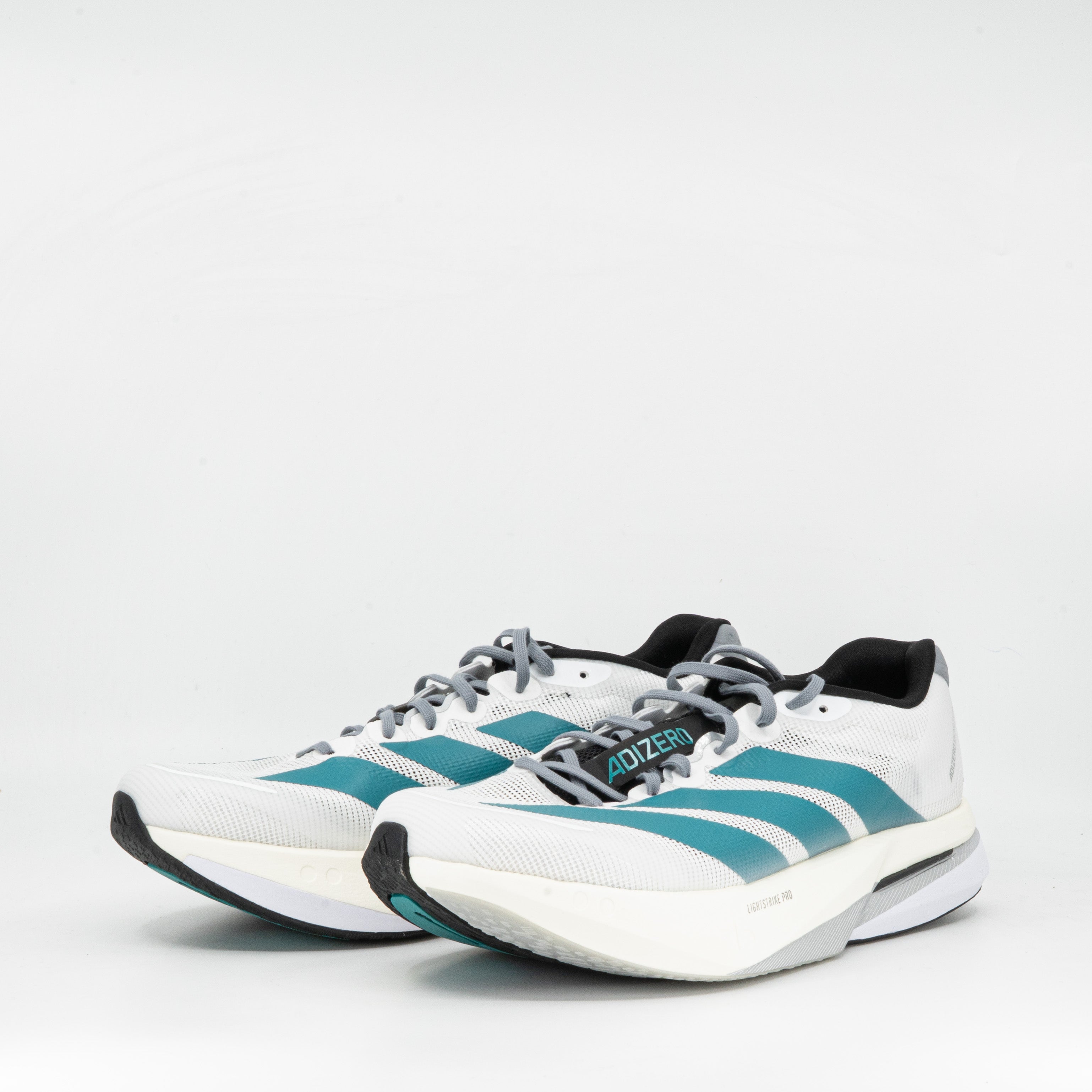 Adidas Adizero Boston 13 (D Standard) Mens White/Green - Frontrunner Colombo